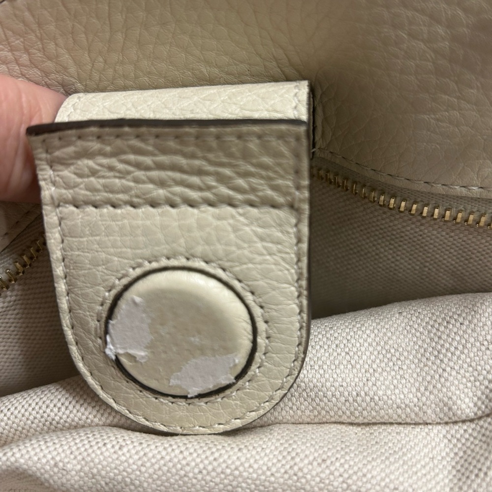 Gucci Large bamboo handle Shopper Tote with Fox Fur Bag Charm And Bag Strap - Picture 13 of 16